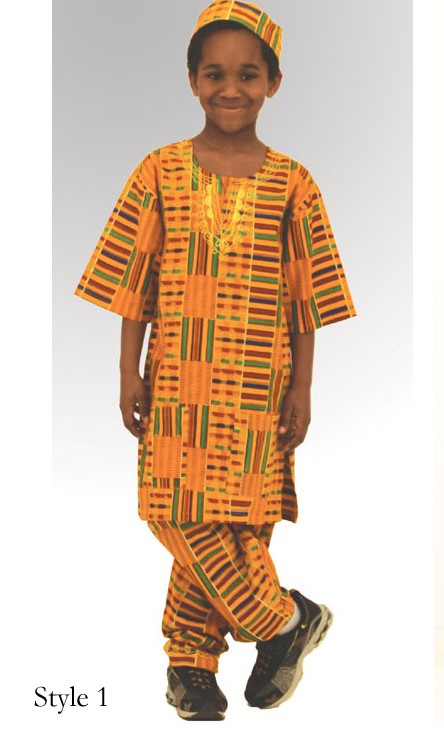 African Children's Kente 1 Pant Set - XLARGE